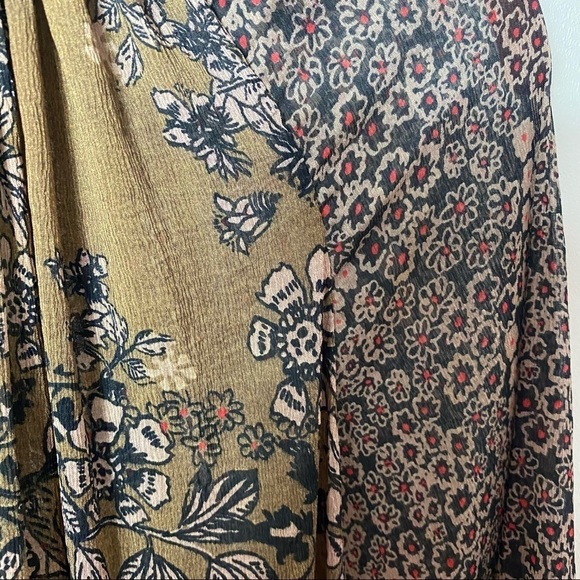 Free People Hendrix Floral Blouse Boho Tunic Sz S - Picture 5 of 12